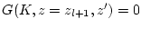 \( G(K,z=z_{l+1},z')=0 \)