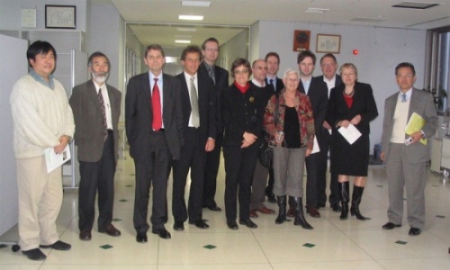 "A delegation from Norway and vice presidents Dr. Kitagawa and NIMS staff" Image