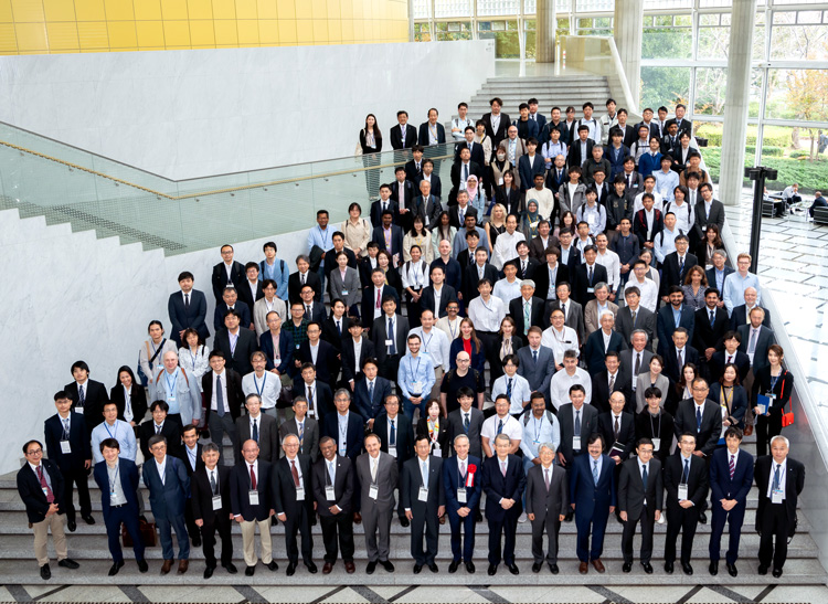 "Group photo of registered participants with award winners and invited speakers." Image