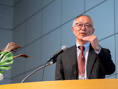 "Invited talk by Prof. Tadashi Furuhara." Image