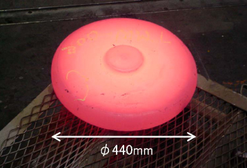 "Turbine disk pancake of press-forged TMW alloy" Image