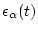 $\epsilon _\alpha (t)$