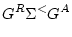 $\displaystyle G^R \Sigma^< G^A$