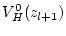 $\displaystyle V_H^0(z_{l+1})$