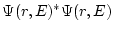 $\Psi(r,E)^*\Psi(r,E)$