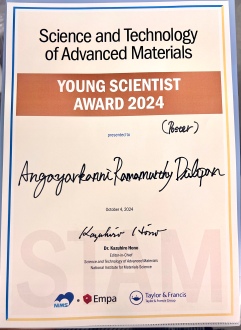 Mr. A.R. Dilipan won the STAM Young Scientist Award 2024 at the 10th SACSEM02