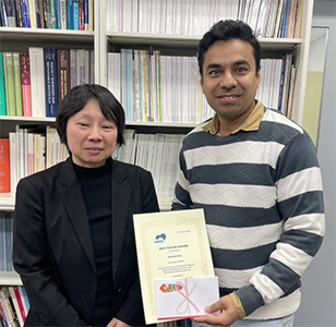 The 6th CMSM Research Exchange Meeting was held, and Dr. Ravi Gautam won the best poster award01