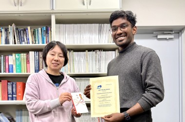 The 8th CMSM Research Exchange Meeting was held, and Dr. Angayarkanni Ramamurthy Dilipan won the best poster award01