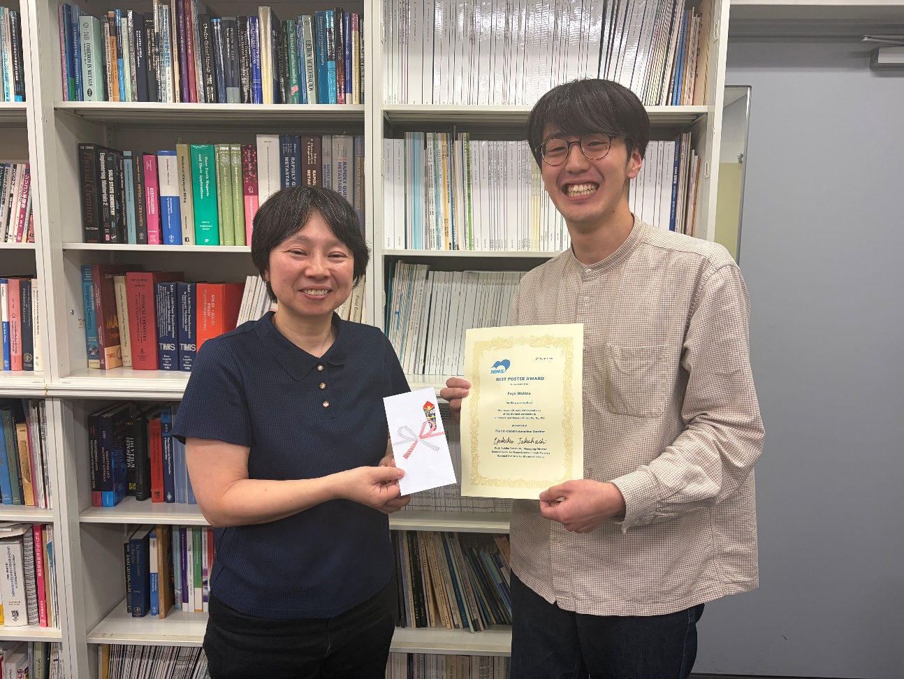 The 9th CMSM Interaction Corridor was held, and Mr. Fuya Makino won the best poster award