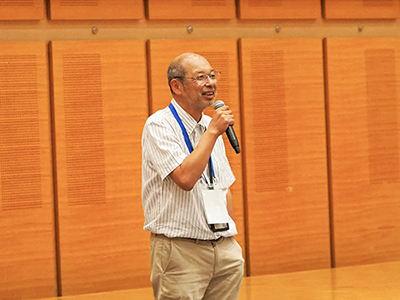 Scene of Director Ohashi giving a greeting