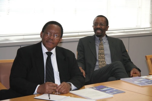 "Dr. Ngubane (left) and Dr. Sibisi" Image