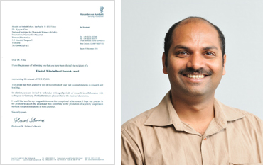 "Left: Invitation card Right: Dr. Vinu" Image