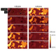 Changes in electrical potential distribution across a composite cathode during charge and discharge processes