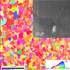 Microstructure of the alloy material.