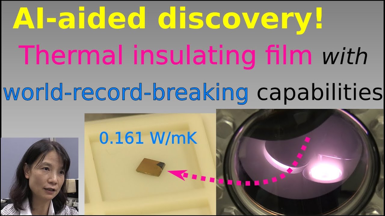 AI-aided discovery! Thermal insulating film with world-record-breaking capabilities