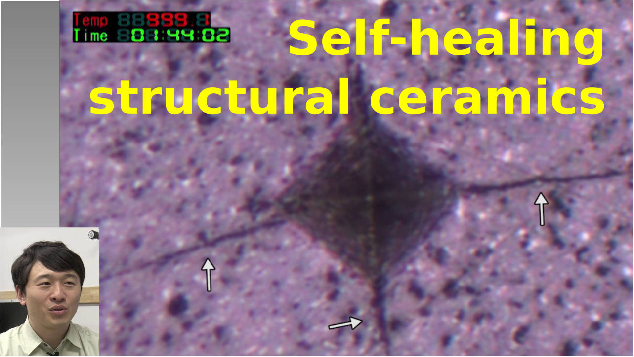 Self-healing structural ceramics