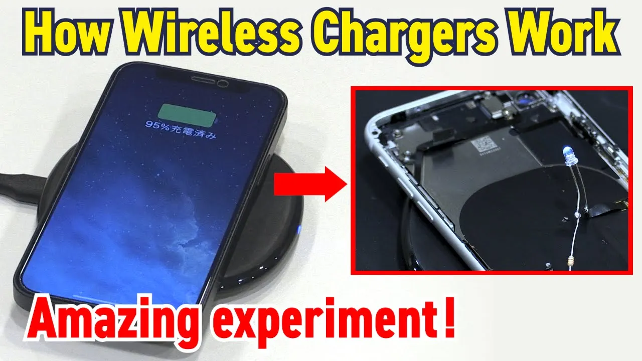 How do wireless smartphone chargers work? / Amazing experiment