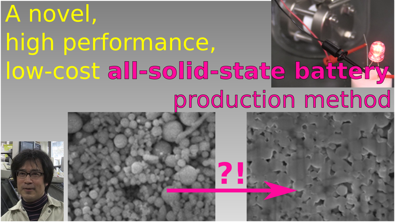 A novel, high performance, low-cost all-solid-state battery production method