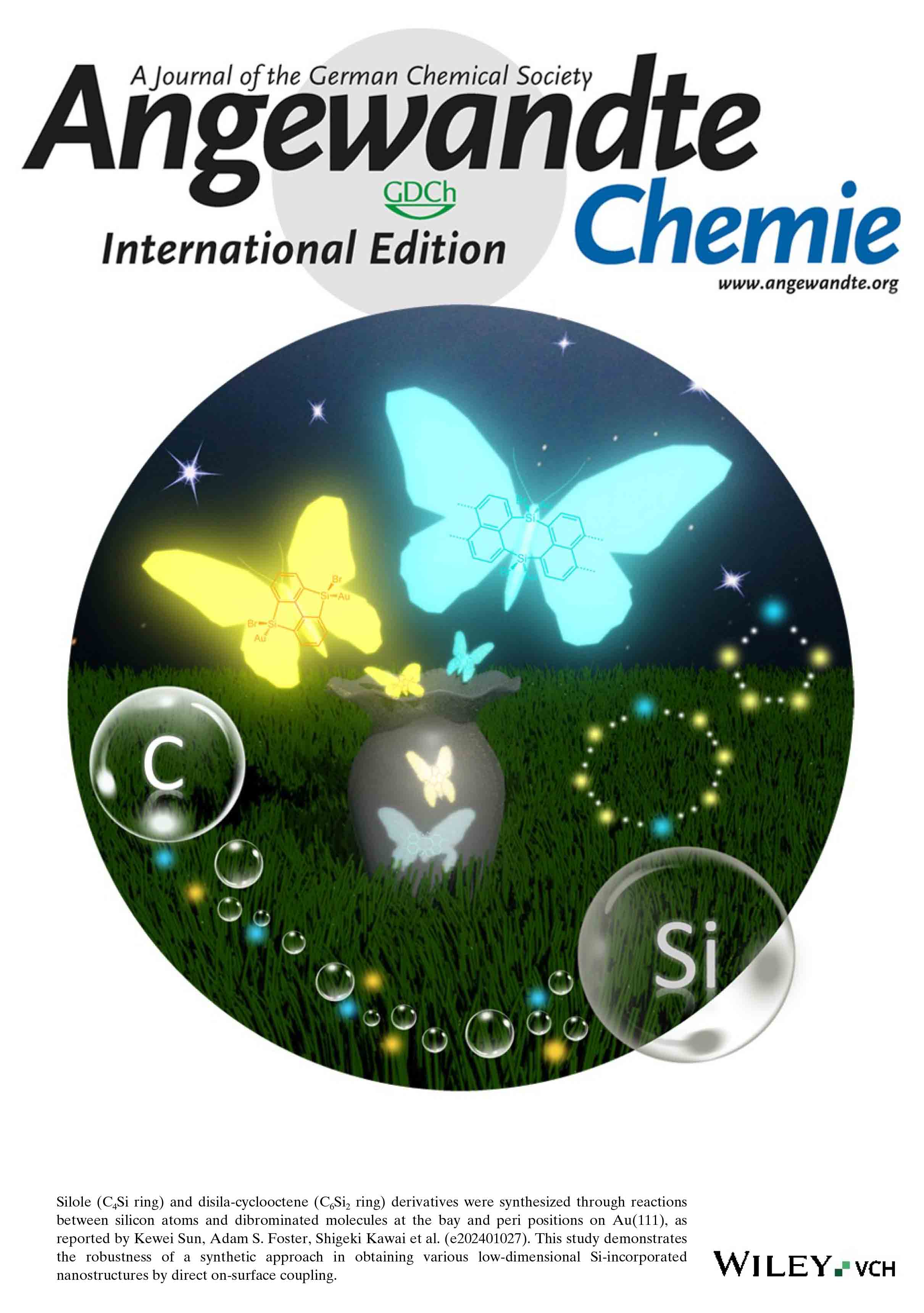 Title:Back Cover: On-Surface Synthesis of Silole and Disila-Cyclooctene Derivatives