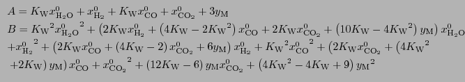 $\displaystyle \begin{array}{l}
A = \ensuremath{K_{\mathrm{W}}}x^0_{\ensuremath{...
...nsuremath{K_{\mathrm{W}}}+9 \right) {\ensuremath{y_{\mathrm{M}}}}^2
\end{array}$