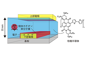 開発されたUHF帯で動作する高効率な有機ダイオード
