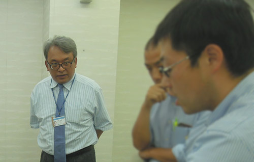 Photo of interviewing