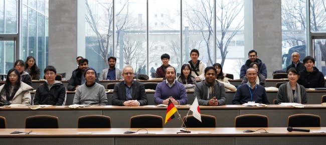 Group photo with visiting students from RWTH Aachen University and Tokyo Institute of Technology
