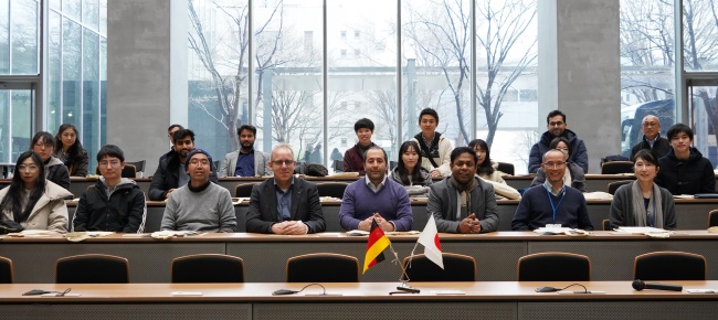 Group photo with visiting students from RWTH Aachen University and Tokyo Institute of Technology