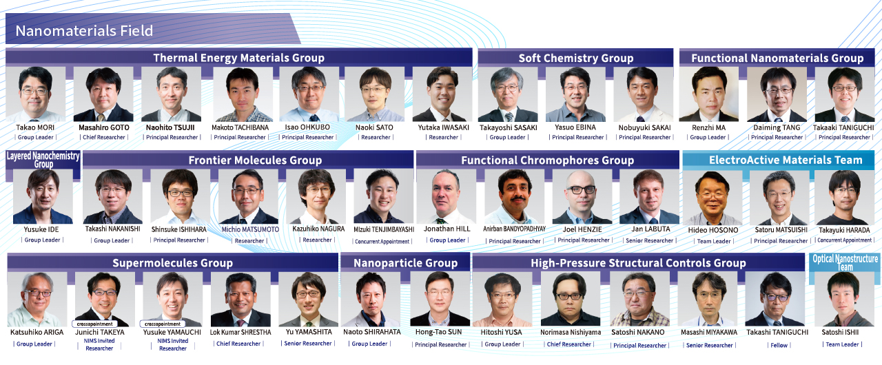 The researchers photo of Nanomaterials Field