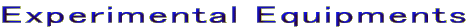 Experimental Equipments