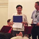 「Mr. Xin Tang, Ph.D. student at the University of Tsukuba, won the Poster Award at REPM 2016.」の画像