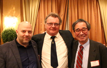 Prof. Aono/MANA Director General with Prof. J. Gimzewski/UCLA and Dr. Valov/Research Centre Jülich
