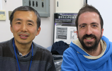 Postdoctoral researcher Eli and his mentor Dr. Okawa