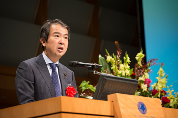 「石原宏高内閣府副大臣による来賓挨拶」の画像