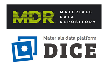 「MDRのロゴ (上) およびDICEのロゴ (下)」の画像