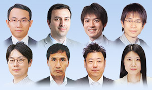 受賞したNIMS研究者8名の顔写真