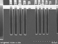 Si deep etching using Bosch process