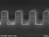 SiO2 etching with resist mask