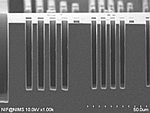 Silicon rectangular pattern etching