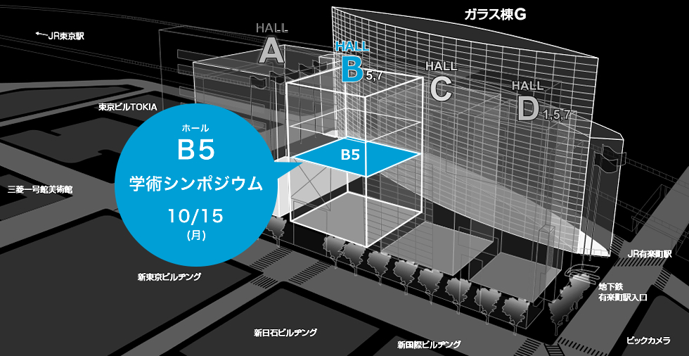 東京国際フォーラム ホール構造図