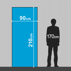 ポスター掲示パネルサイズ：幅90cm、高さ210cm以内