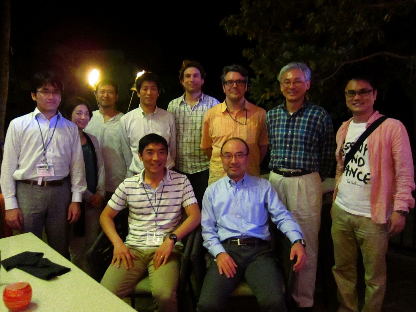 dinner with participants, January 7, 2016