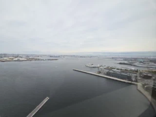 会場から見た海の眺め
