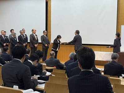 授賞式での様子