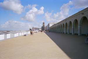 The beach in front of the conference hall