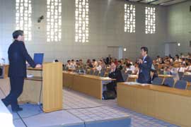 Discussion at the plenary session